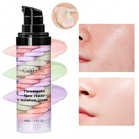 Isolation Cream, Primer Face Makeup Base, Color Correcting Facial Serum, Skin Tone Correcting and Brightening Primer, Invisib