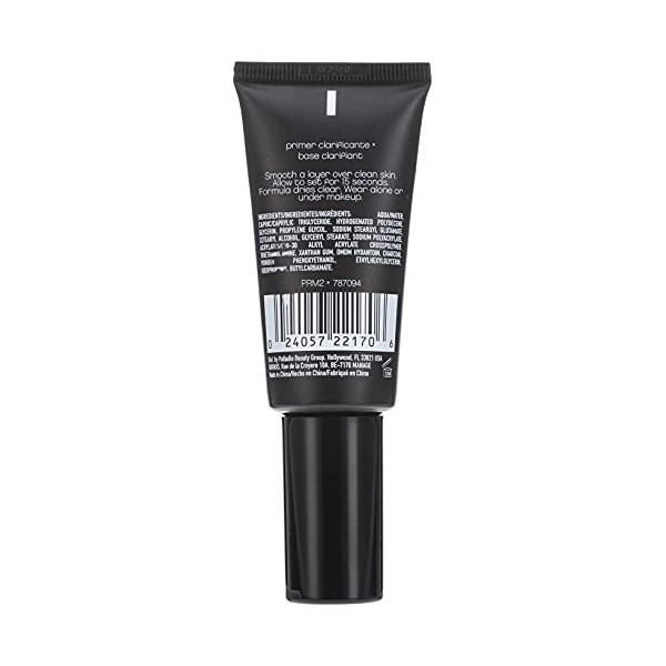 Palladio Skin Detox Clarifying Face Primer with Charcoal, crée une base lisse pour lapplication du maquillage, protège la pe