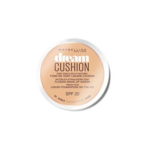 Maybelline New York Dream cushion Fond de teint liquide coussin 30 sable 14,6 g