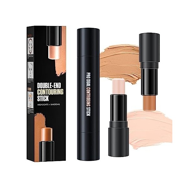 EHIOG 2 in1 Contouring Stick, Facile à appliquer, approfondit les contours du visage, illumine la zone T et crée rapidement u