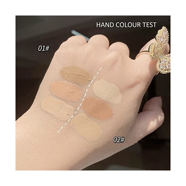 Shefave Palette anti-cernes à couverture complète, 3 couleurs avec pinceau – Anti-cernes imperméable longue durée sous les ye