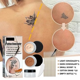 Dyceittdia Tattoo Concealer, Tattoo Concealer, Tattoo Scar Corrector pour le corps, pour les jambes 1 