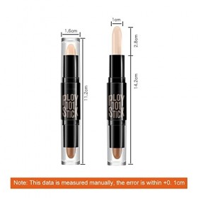 Contouring, Contouring Maquillage, Contouring Stick, Illuminateur Contouring, Bâton Contour 2 en 1, Makeup Contouring, Double