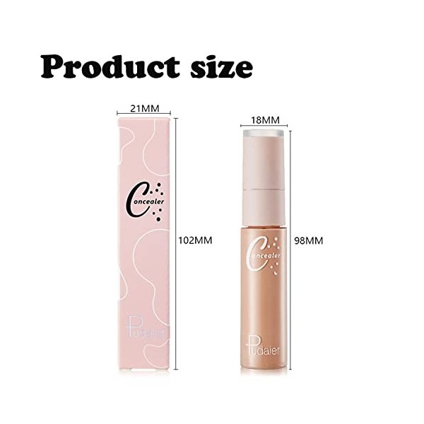 Tkekruh Foundation Stick Concealer,24H Correcteur,Correcteur Anti,Anticernes Correcteur De Teint,Anticernes,Illumine Le Visag