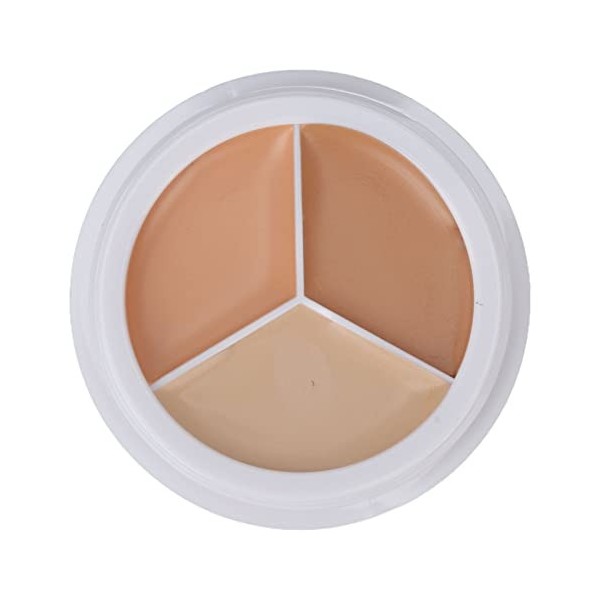 Correcteur de Peau 15g, Correcteur de Visage 3 Couleurs en Option pour les Taches de Cercle foncé, Crème de Couverture Anti-t