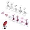 Support Magnétique pour Faux Ongles, Ensembles Présentoir Dart Dongle, Nail Art Tips Stand holder pour Manucure Salon, pour