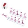 Support Magnétique pour Faux Ongles, Ensembles Présentoir Dart Dongle, Nail Art Tips Stand holder pour Manucure Salon, pour