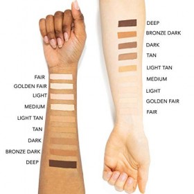 Dermaflage Crème anti-cernes imperméable, maquillage imperméable à couverture complète, promesse de correspondance des couleu