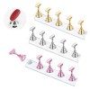 Support Magnétique pour Faux Ongles, Ensembles Présentoir Dart Dongle, Nail Art Tips Stand holder pour Manucure Salon, pour