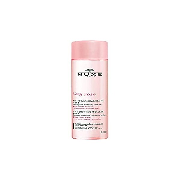 Nuxe Paris C-NU-135-02 Very Rose Agua Micelar Limpiadora 3 en 1 Calmant Pieles Sensibles 100 ml