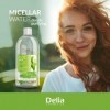 Delia Cosmetics - Eau micellaire purifiante - Nettoyant visage à lextrait de thé vert et à lhuile davocat - Nettoyage en p