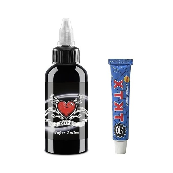 UMIKAkitchen Tatuage dencre noire de tatouage dencre de tatouage permanente 30ML crème apaisante pour tatouage, couleur a