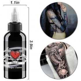 UMIKAkitchen Tatuage dencre noire de tatouage dencre de tatouage permanente 30ML crème apaisante pour tatouage, couleur a
