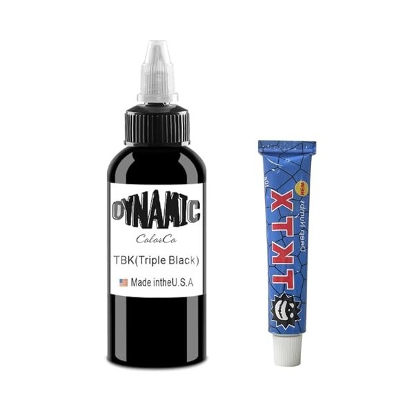 UMIKAkitchen Enveloppe dencre noire pure - encre de tatouage, encre de tatouage dynamique 30 ML crème apaisante pour tatou