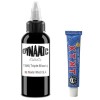 UMIKAkitchen Enveloppe dencre noire pure - encre de tatouage, encre de tatouage dynamique 30 ML crème apaisante pour tatou