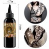 UMIKAkitchen encre de tatouage noir - encre de tatouage permanente 230 ml crème apaisante pour tatouage, couleur aléatoire 