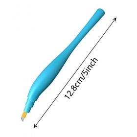 Lot de 4 stylos de microblading jetables en forme de F avec 14 aiguilles pour tatouages et sourcils