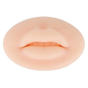 Pratique du Tatouage de la Peau, Peau de Pratique des Lèvres Fausse Peau, Lèvres en Silicone pour Bouche 3D, Peau de Pratique