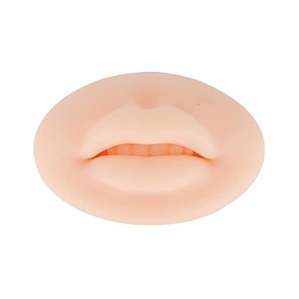 Pratique du Tatouage de la Peau, Peau de Pratique des Lèvres Fausse Peau, Lèvres en Silicone pour Bouche 3D, Peau de Pratique