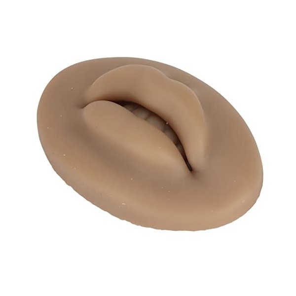 Pratique du Tatouage de la Peau, Peau de Pratique des Lèvres Fausse Peau, Lèvres en Silicone pour Bouche 3D, Peau de Pratique