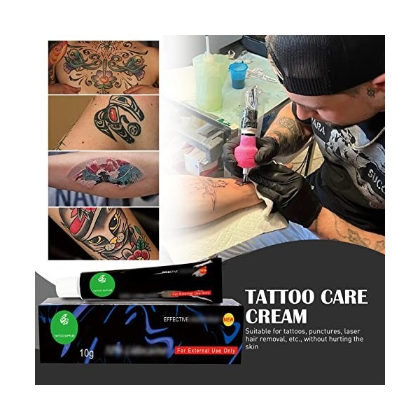 Crème de baume pour tatouage, crème apaisante pour tatouage, crème de soin pour tatouage