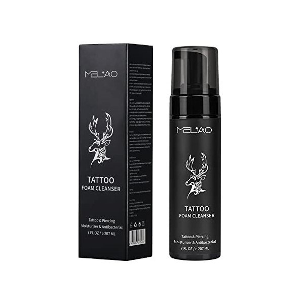 Mousse Nettoyant pour la peau tatouée pour Tatouages et démangeaisons, lotion de protection des couleurs après tatouage soin 