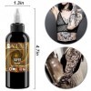 UMIKAkitchen encre de tatouage noir - encre de tatouage permanente 60 ml crème apaisante pour tatouage, couleur aléatoire 