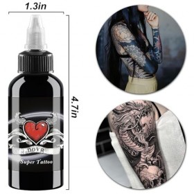 UMIKAkitchen Tatuage dencre noire de tatouage dencre de tatouage permanente 60ML crème apaisante pour tatouage, couleur a