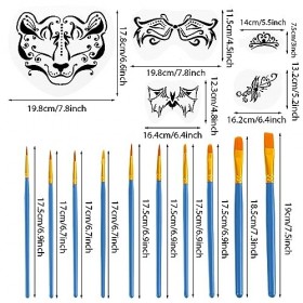 Kit de 26 pochoirs pour visage