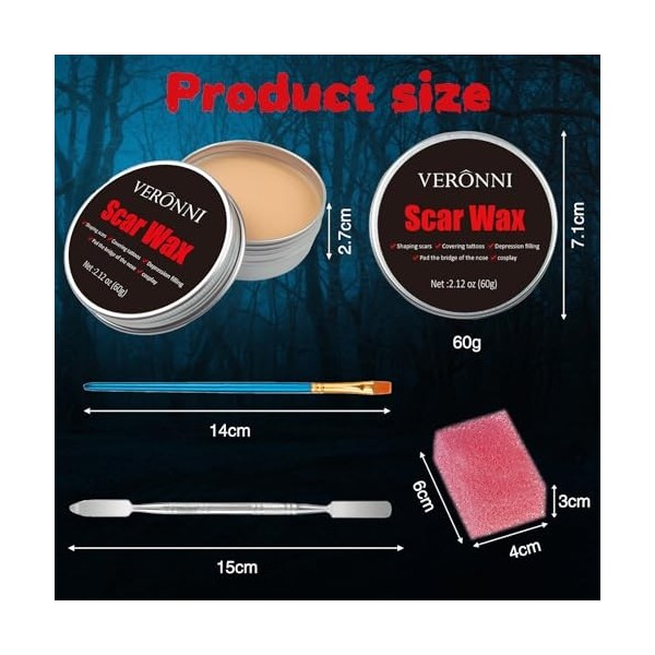 Halloween Cire à Modeler Wound Scar Wax Maquillage Effets Speciaux Maquillage Halloween Kit Effets Spéciaux Scène de Peinture