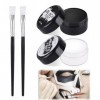 TKGEOUE Couleur du Visage dhalloween Noir + Blanc，Noir Blanc Visage Peinture Corps，Peinture Corporelle Noir et Blanc，Maquill