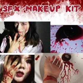 Maquillage Halloween Effets Spéciaux,Kit De Maquillage SFX pour Halloween,Kit De Cire De Cicatrice,Maquillage De Fausse Cicat