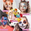 Peinture Corporelle Maquillage Halloween, 20 Couleurs Maquillage Enfant Peinture Visage Body Painting, Maquillage Enfant Fill