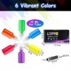 LOPHE Peinture Corporelle-Kit de Peinture fluorescente, UV Glow Lot de 6 tubes de peinture, Peinture Corporelle Maquillage po