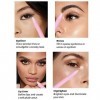 Stylo de maquillage 4 en 1, Stylo de Maquillage Multifonctionnel Eye Liner, Brow Liner, Lip Liner et Highlighter, Contour des