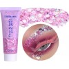 BoloShine Gel Paillettes Visage Festival, Paillette Corps Cheveux, Liquide Sequins Glitter pour Cosmétique Lèvres Ongles Fête