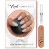 600-pièces ENSEMBLE À ONGLES OVALES COURTS. COLLE ET LIME GRATUITES, 10 tailles, faux ongles express à couverture complète op