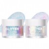 Mesen Gel Paillettes Visage, Gel Pailleté pour le Corps, Gel Pailleté Holographique pour le Corps, Sequins Body Glitter Cosmé