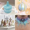 Lot de 10 boîtes de paillettes fines pour résine Slime et fournitures artisanales - Pour maquillage - Pour le corps, les ongl