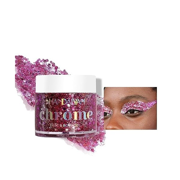 Gel scintillant pour le corps, paillettes pour le visage, gel pour le corps, fard à paupières liquide scintillant, paillettes