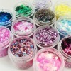 Festival Paillettes Visage pour Déguisements Festifs Set de 12 Couleurs Body Glitter pour Nail Art et Corps Visage Cheveux Dé
