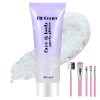 Gel pailleté Poudre de Paillette pour Corps Cheveux Visage Yeux Ongle Liquide scintillant épais de sirène pour le Maquillage 