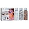 BeauFairy 3 Couleurs Lumineuse Gel Paillettes Corps, 30 g, Maquillage Paillettes Corps, Mermaid Sequins Body Glitter, Fluores