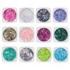 BeauFairy 3 Couleurs Lumineuse Gel Paillettes Corps, 30 g, Maquillage Paillettes Corps, Mermaid Sequins Body Glitter, Fluores