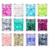 BeauFairy 3 Couleurs Lumineuse Gel Paillettes Corps, 30 g, Maquillage Paillettes Corps, Mermaid Sequins Body Glitter, Fluores