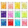 BeauFairy 3 Couleurs Lumineuse Gel Paillettes Corps, 30 g, Maquillage Paillettes Corps, Mermaid Sequins Body Glitter, Fluores