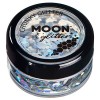 Paillettes holographiques rondes par Moon Glitter Paillette Lune – 100% de paillettes cosmétique pour le visage, le corps, 