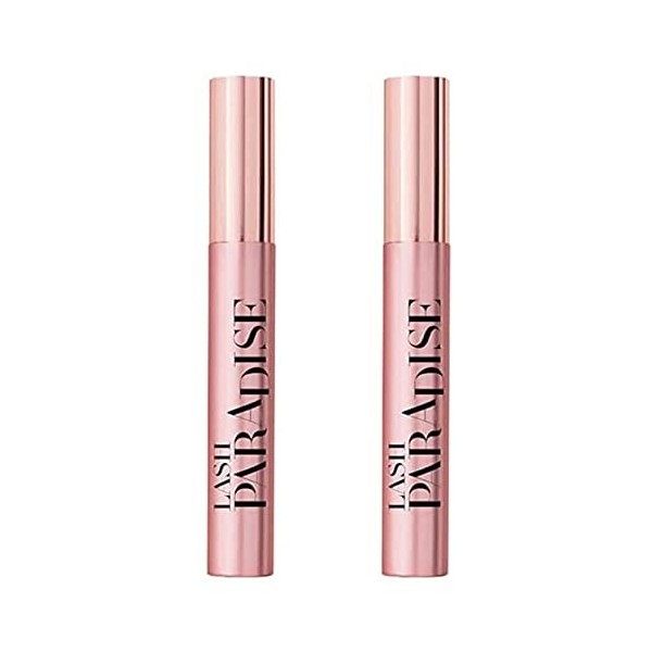 LOréal Paris - Mascara Volume Noir Intense - Convient aux Yeux Sensibles - Formule à lHuile de Ricin - Lash Paradise - Tein