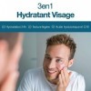 Sapiens Crème Hydratante Visage Homme BIO - 2en1 Creme Visage Homme & Soin Barbe Homme - Enrichie en acide hyaluronique et Q1
