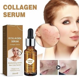 KOAHDE Collagen Boost Anti-Aging Serum,Sérum Collagène à lAcide Hyaluronique,Acide Hyaluronique Serum Visage,Sérum Anti-Ride